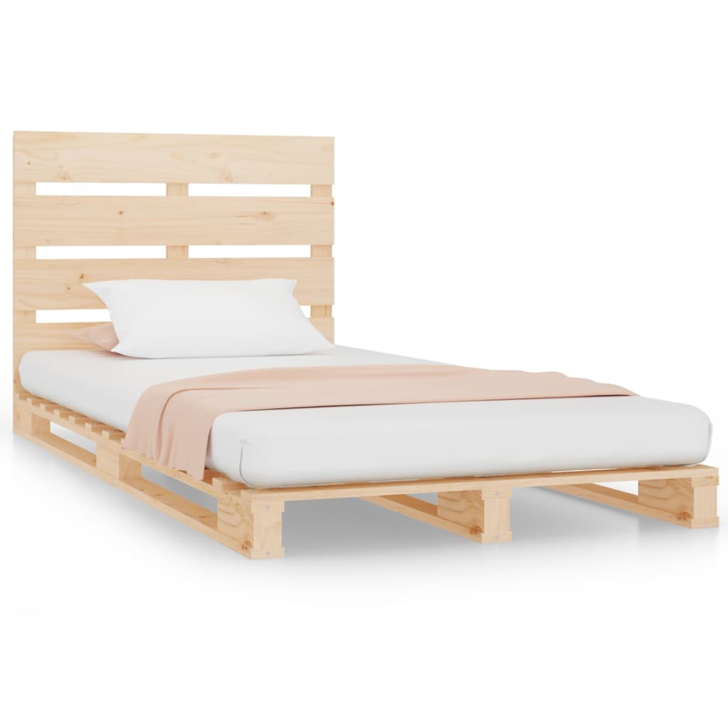 vidaXL Bedframe zonder matras massief grenenhout 90x200 cm