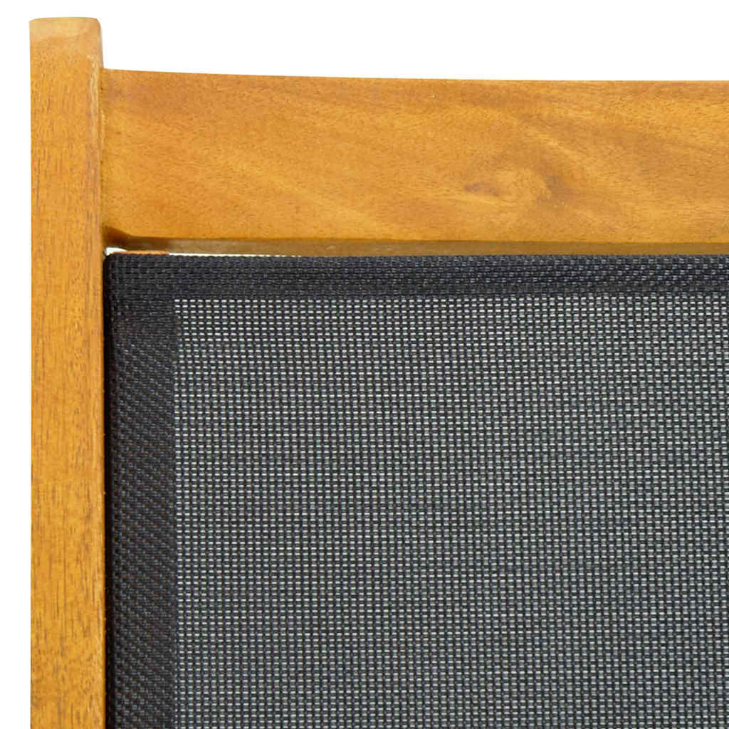 vidaXL Terrasstoelen 2 st massief acaciahout en textileen