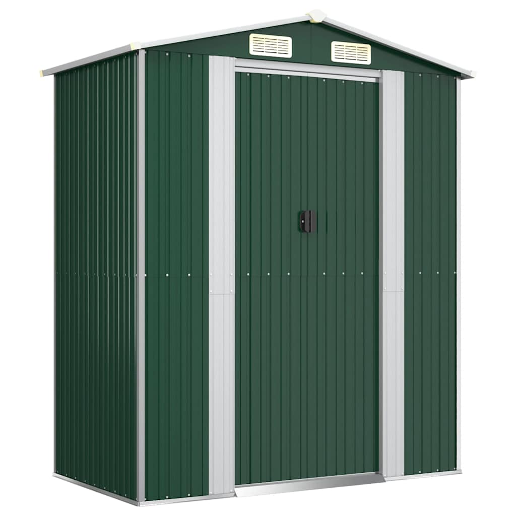 vidaXL Tuinschuur 192x108x223 cm gegalvaniseerd staal groen