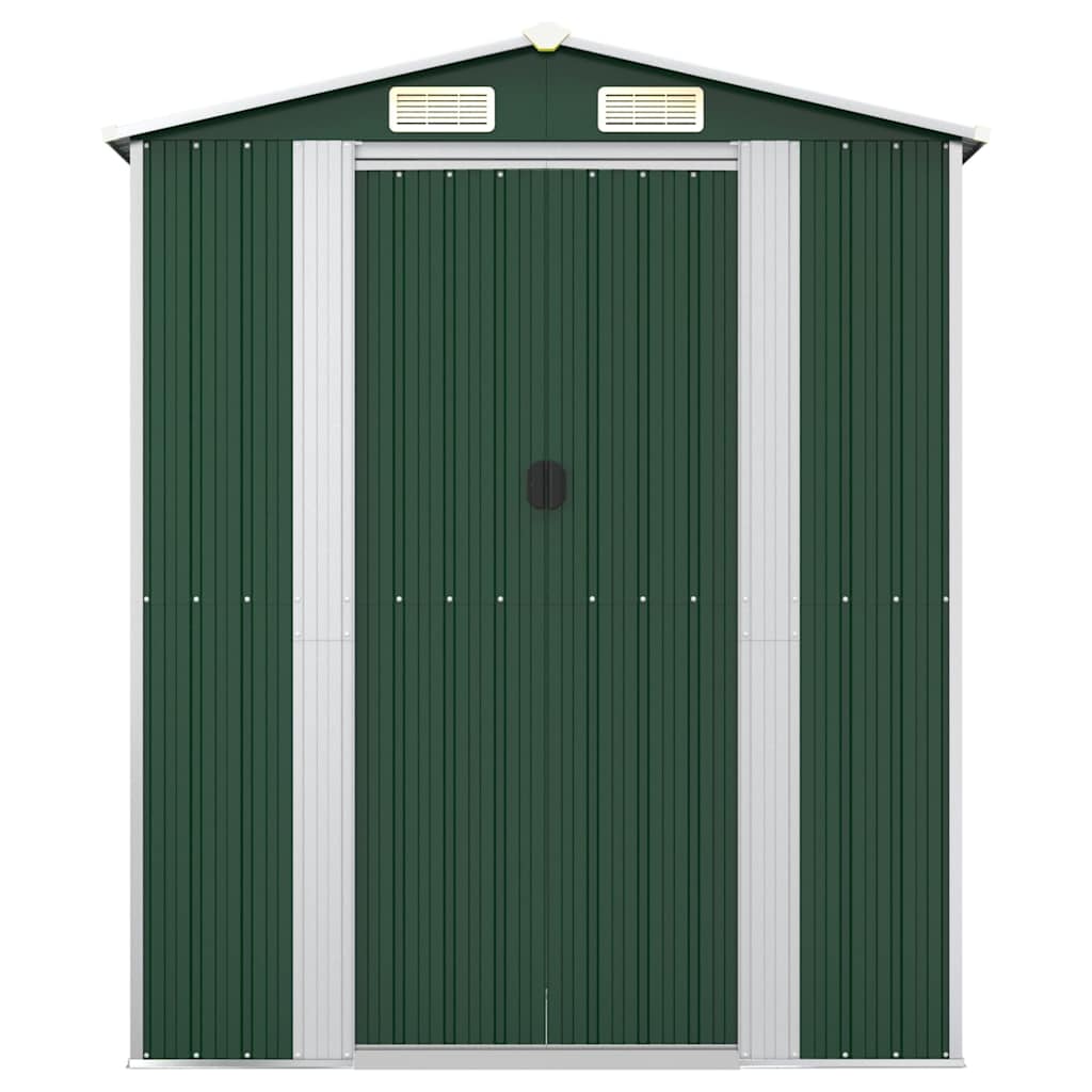 vidaXL Tuinschuur 192x108x223 cm gegalvaniseerd staal groen