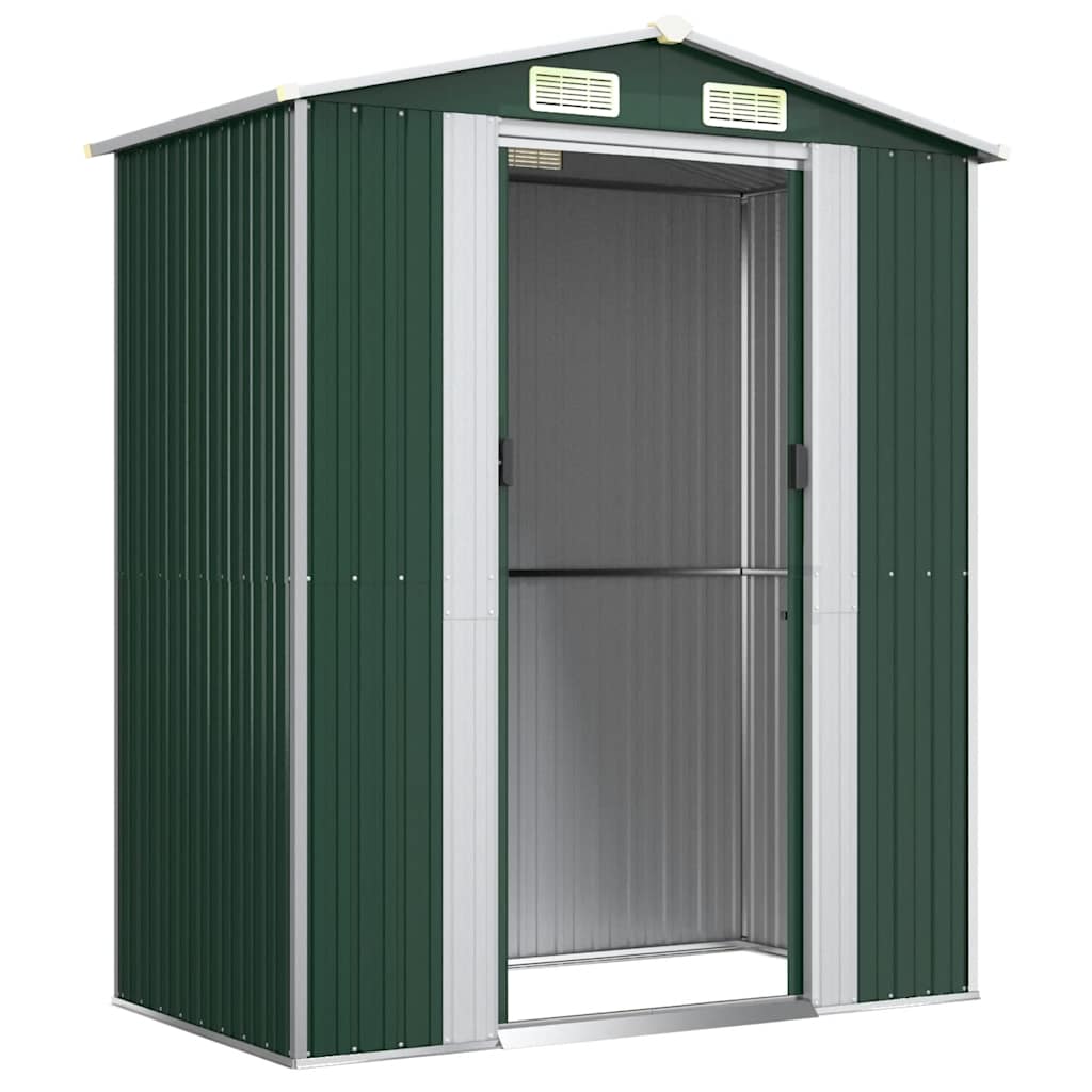 vidaXL Tuinschuur 192x108x223 cm gegalvaniseerd staal groen
