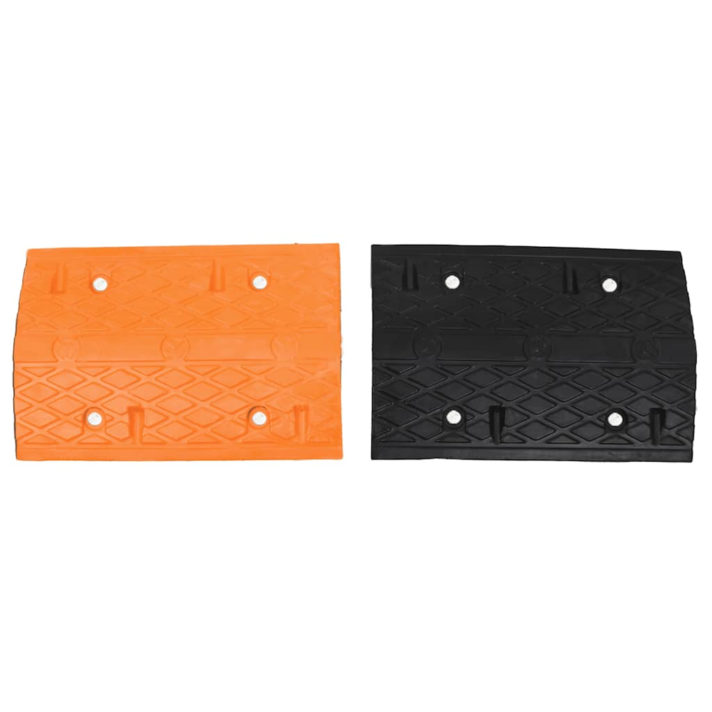 vidaXL Verkeersdrempel 97x32,5x4 rubber geel en zwart