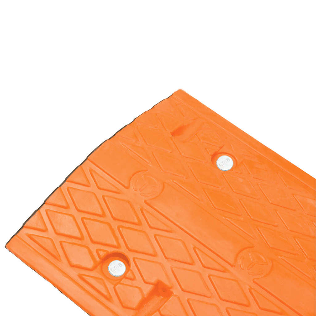 vidaXL Verkeersdrempel 97x32,5x4 rubber geel en zwart