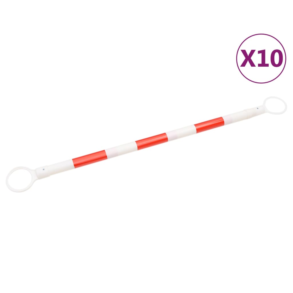 vidaXL Collapsible Pylon Poles 116-197 cm Plastic 2 pcs