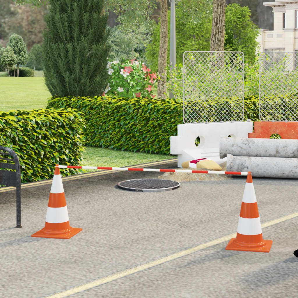 vidaXL Collapsible Pylon Poles 116-197 cm Plastic 2 pcs