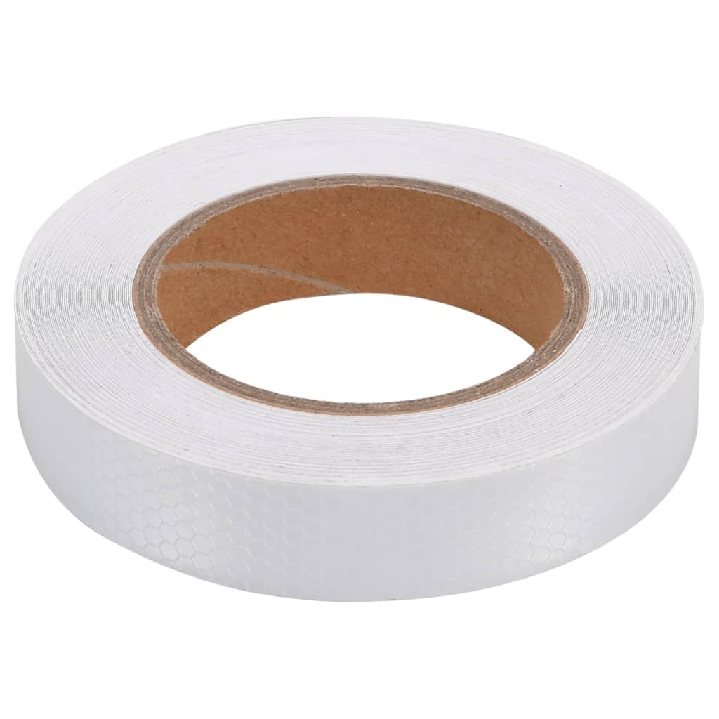vidaXL Reflective Tape 2.5 cm x 20 m PVC White