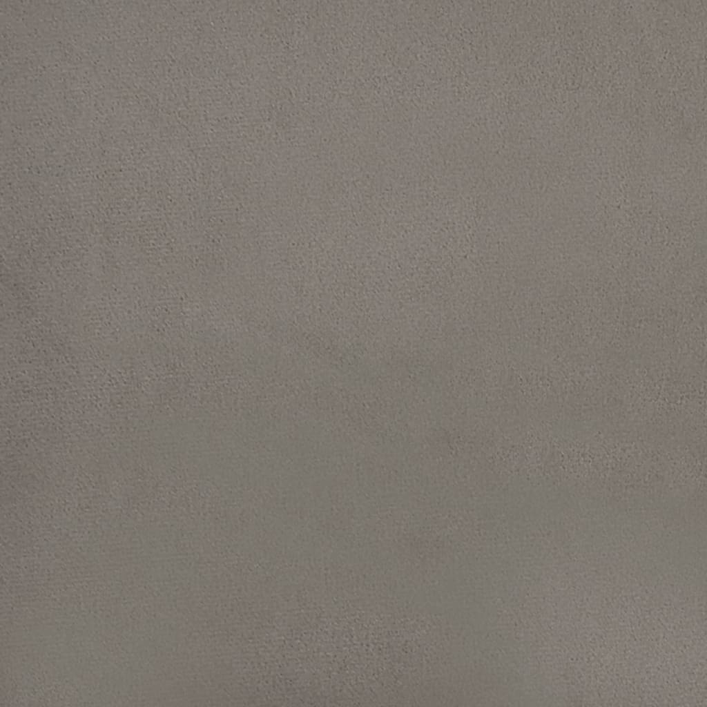 vidaXL Fauteuil 60 cm fluweel lichtgrijs