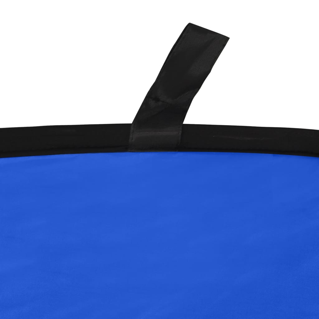 vidaXL Studio Collapsible Backdrop 2-in-1 Oval 200x150 cm Green and Blue