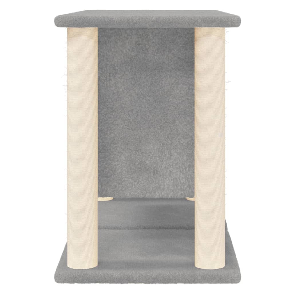 vidaXL Kattenmeubel met sisal krabpalen 50 cm lichtgrijs