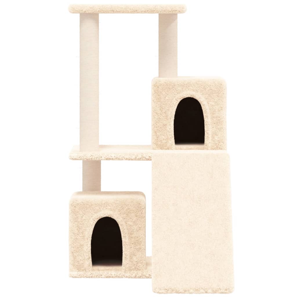 vidaXL Cat tree with sisal scratching posts 82 cm cream