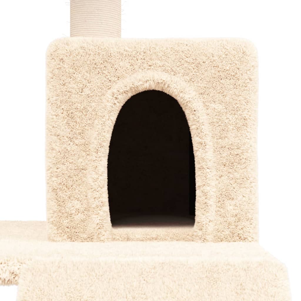 vidaXL Cat tree with sisal scratching posts 82 cm cream
