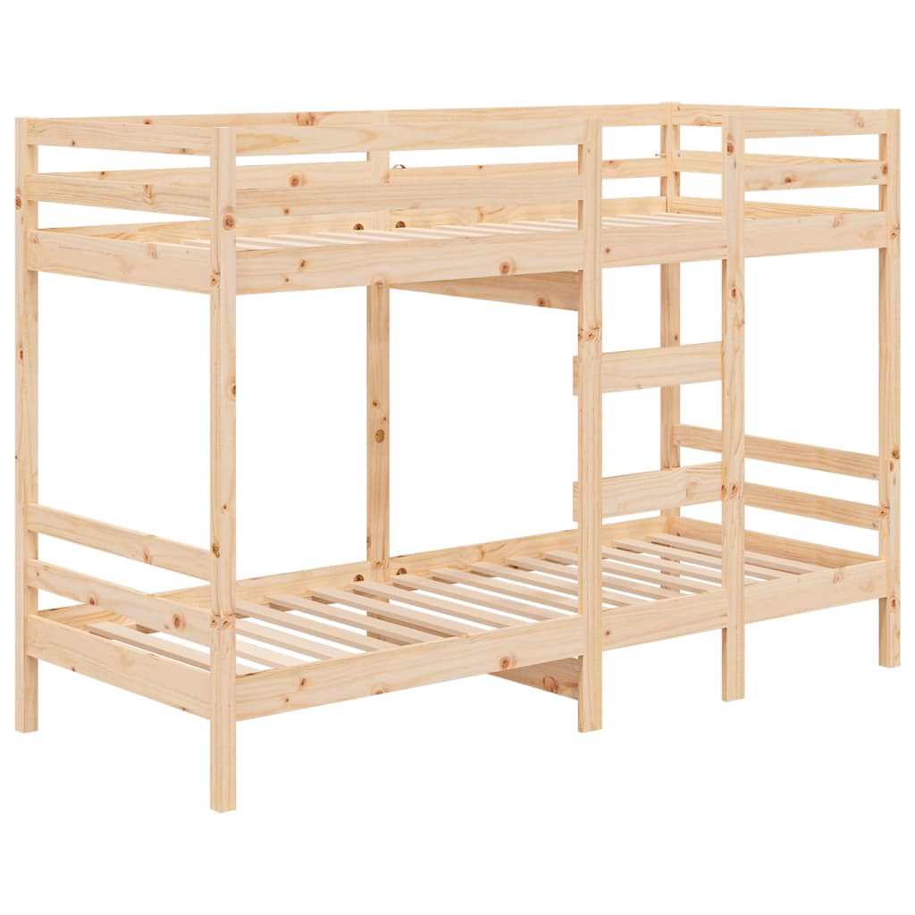 vidaXL Bunk Bed Frame without Mattress Solid Pine Wood 90x200 cm