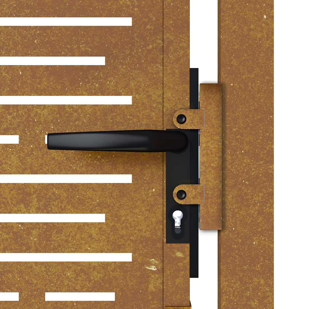 vidaXL Gate square 100x75 cm corten steel