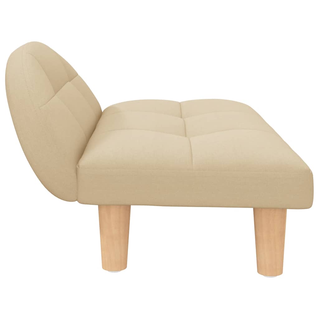 vidaXL Dog Bed 70x52x30 cm Fabric Cream