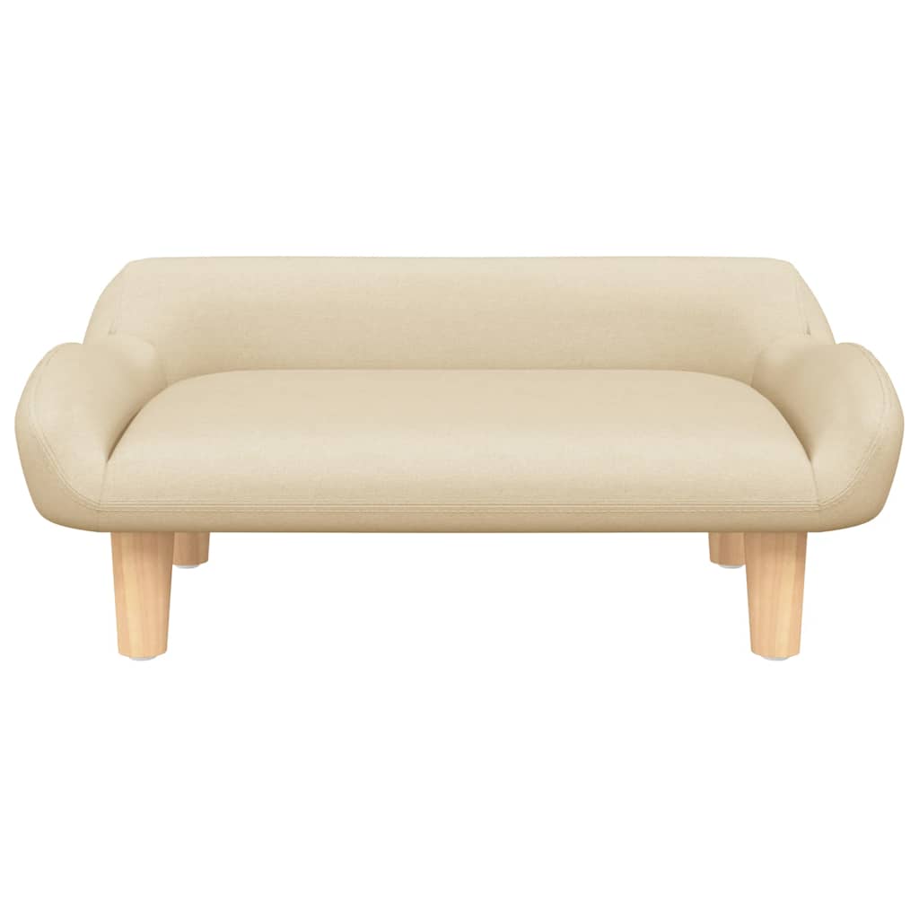 vidaXL Dog Bed 70x40x24 cm fabric cream