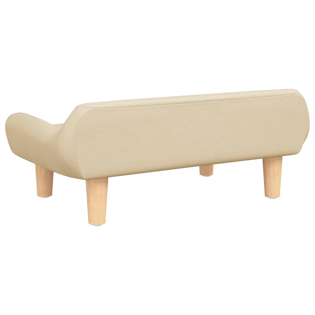 vidaXL Dog Bed 70x40x24 cm fabric cream
