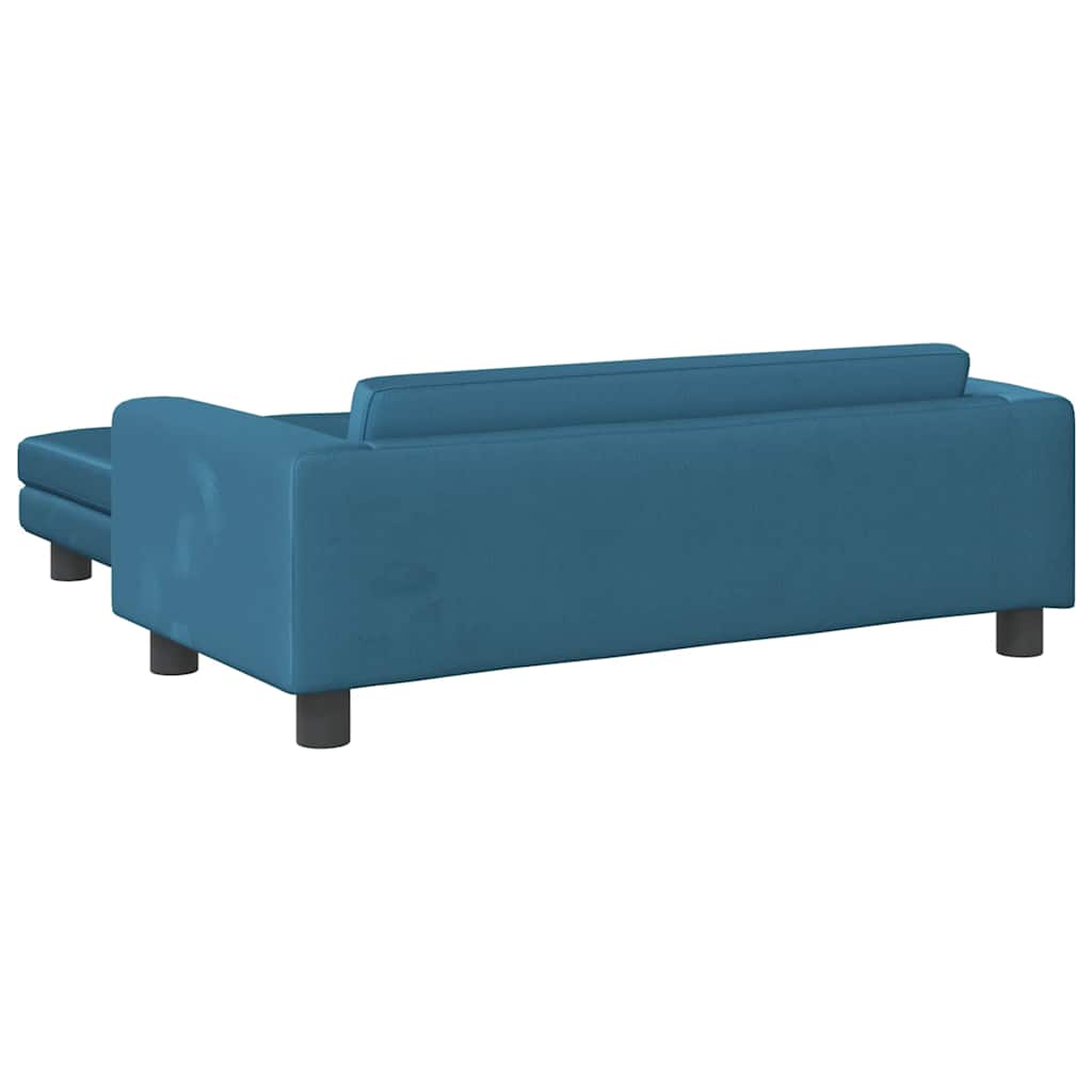 vidaXL Hondenmand met verlengstuk 100x50x30 cm fluweel blauw
