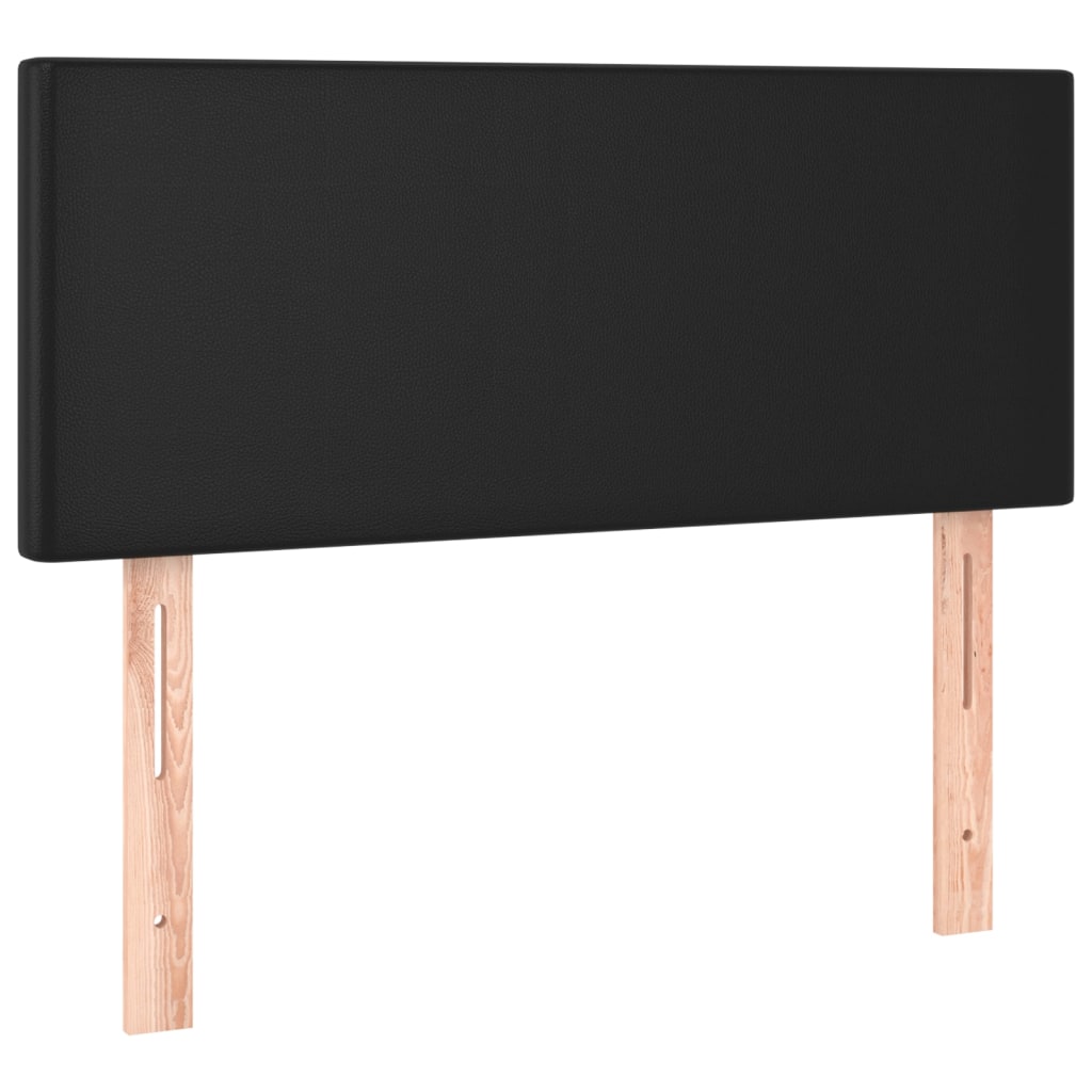 vidaXL Headboard LED 80x5x78/88 cm faux leather black