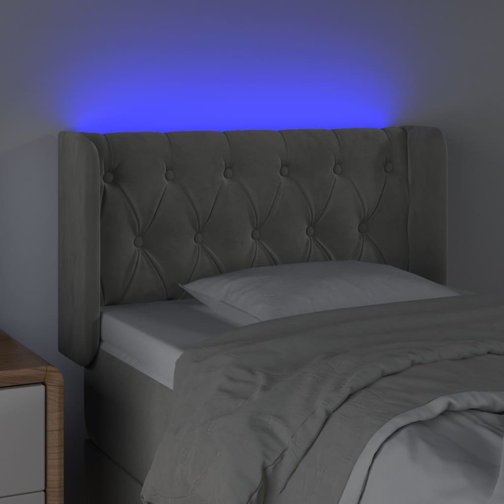 vidaXL Panneau de porte LED 83x16x78/88 cm poignées d'éclairage
