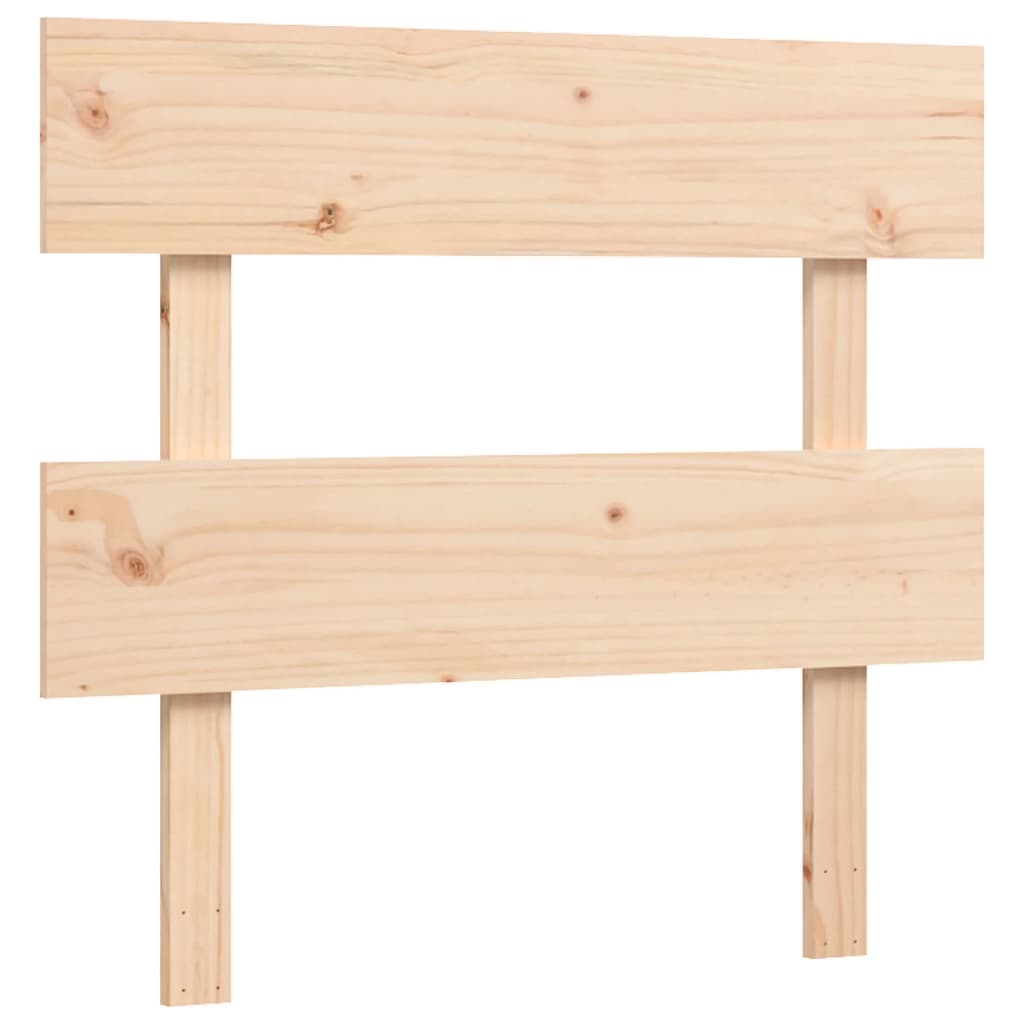 vidaXL Bed Frame with Headboard Solid Wood
