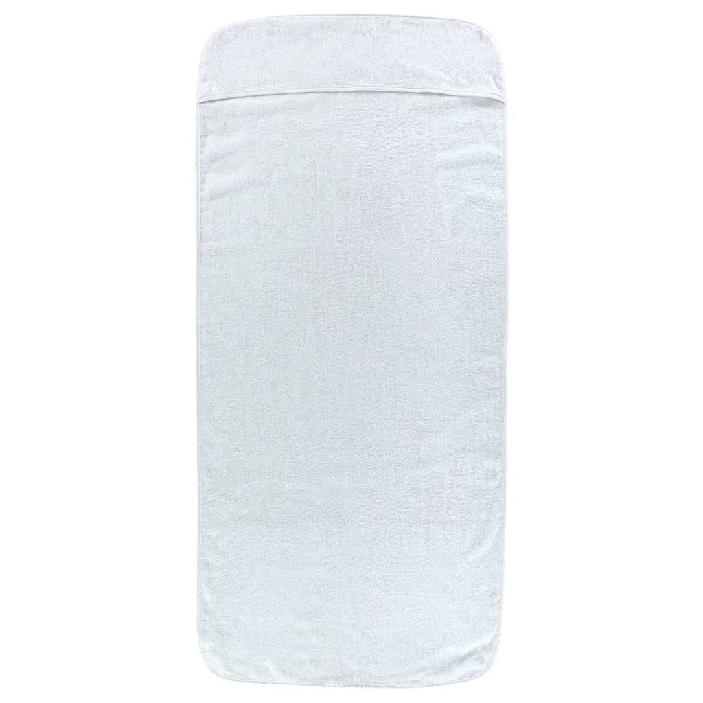 vidaXL Strandhanddoeken 4 st 400 g/m² 60x135 cm stof wit