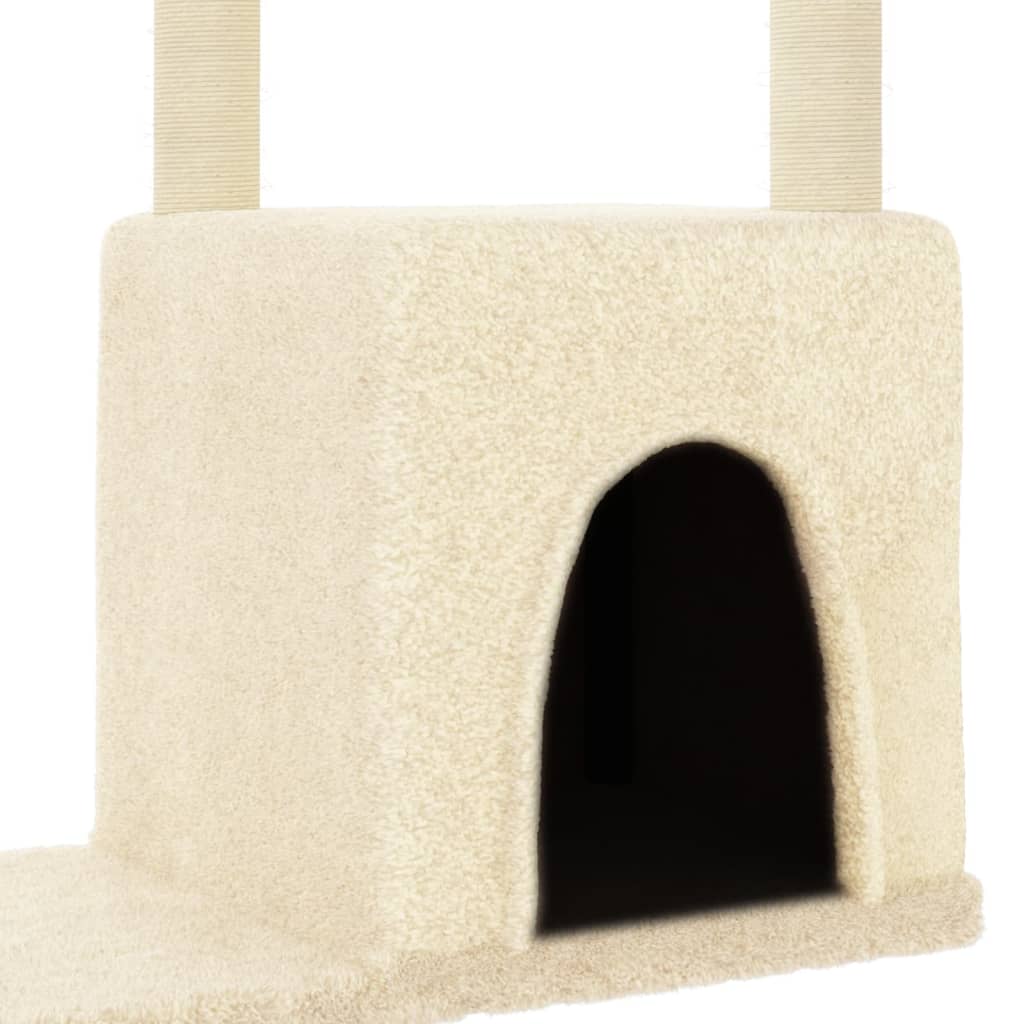 vidaXL Cat Tree with Sisal Scratching Posts 97.5 cm Cream