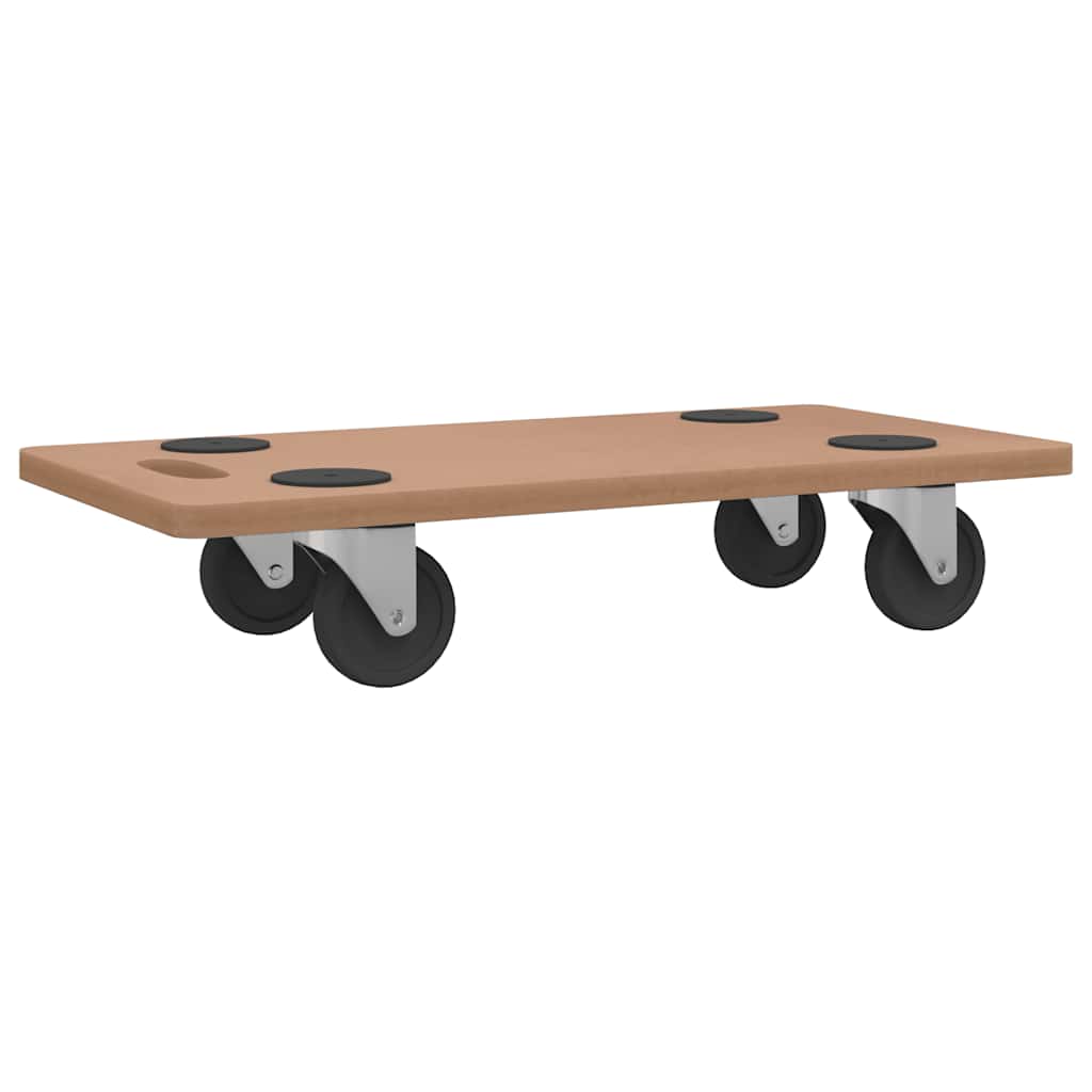 vidaXL Moving Dollies 2 pcs Rectangular Engineered Wood
