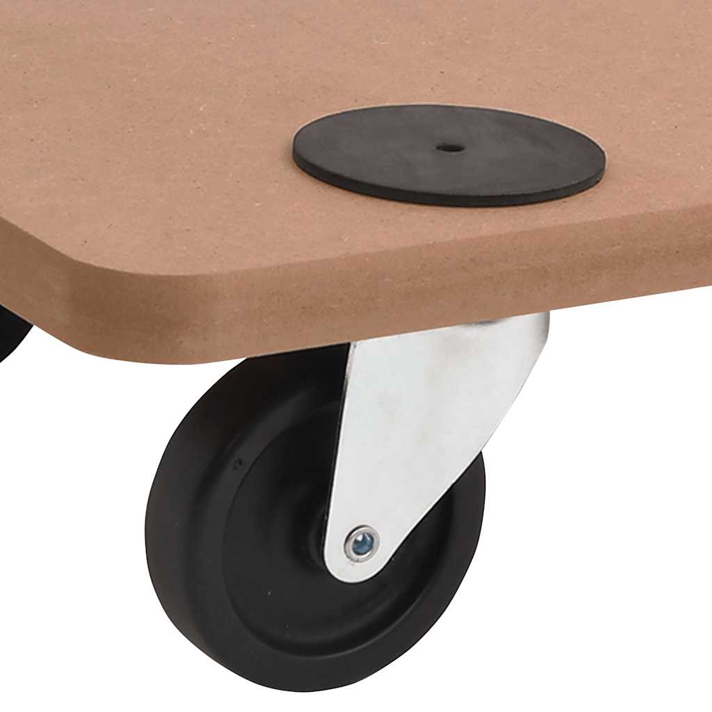 vidaXL Moving Dollies 2 pcs Rectangular Engineered Wood