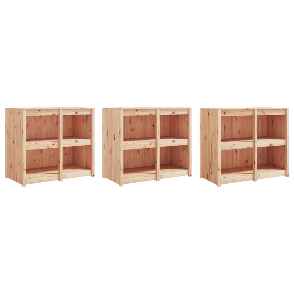 vidaXL Outdoor Kitchen Cabinets MEPPEL 3 pcs solid pine wood