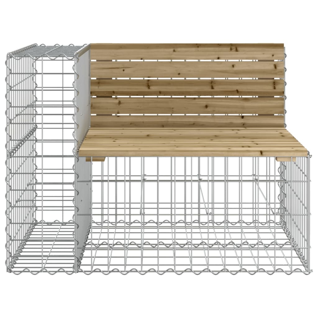 vidaXL Tuinbank schanskorfontwerp 287x71x65,5 cm geïmpregneerd hout