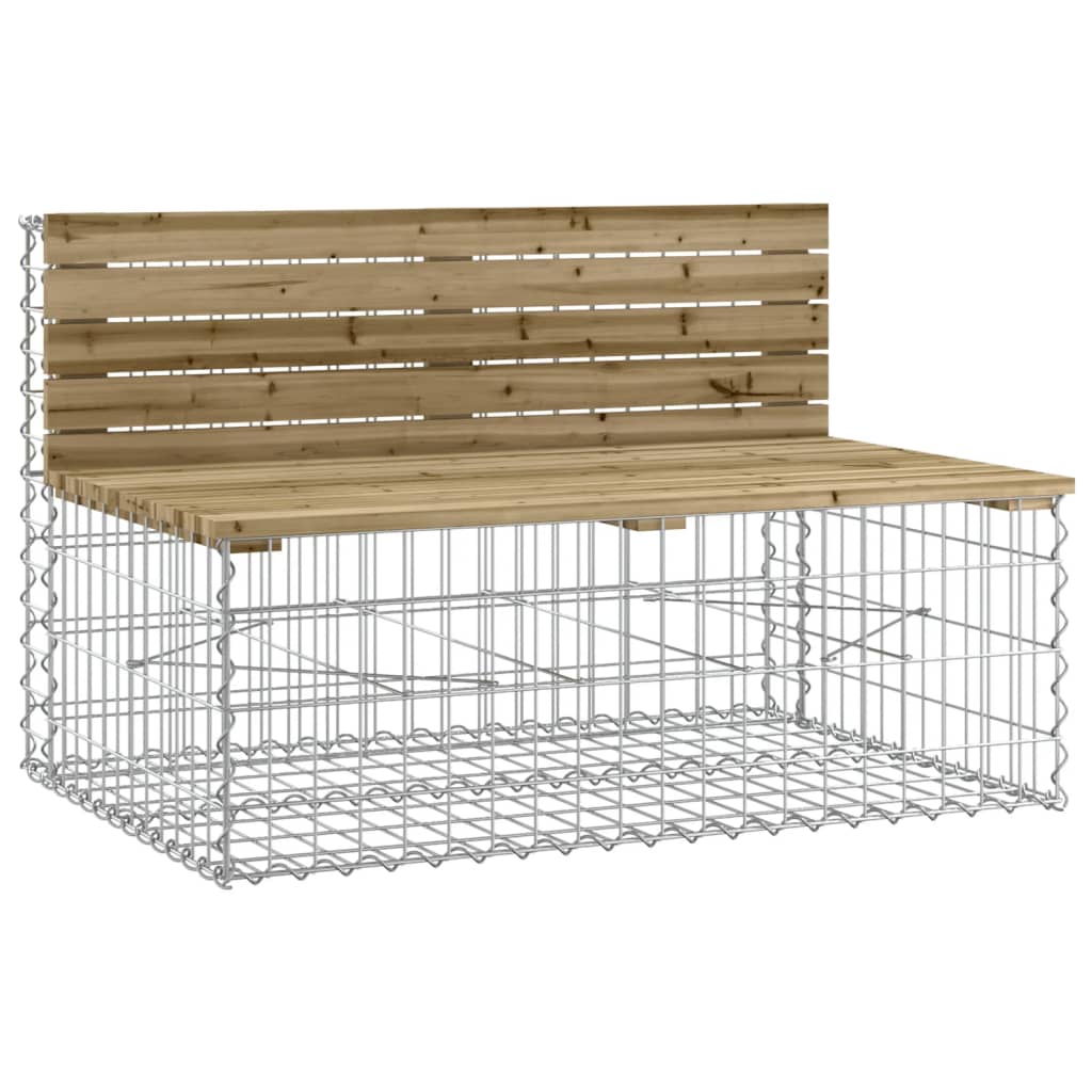 vidaXL Tuinbank schanskorfontwerp 287x71x65,5 cm geïmpregneerd hout