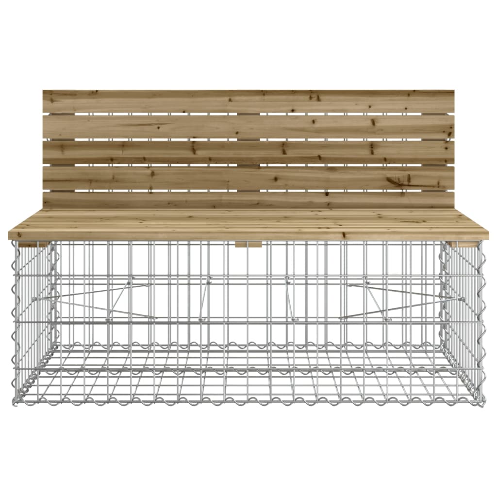 vidaXL Tuinbank schanskorfontwerp 287x71x65,5 cm geïmpregneerd hout