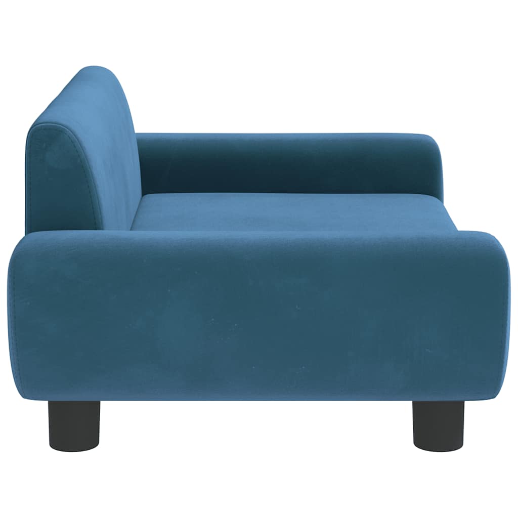 vidaXL Kids' Sofa 70x45x33 cm Velvet Blue