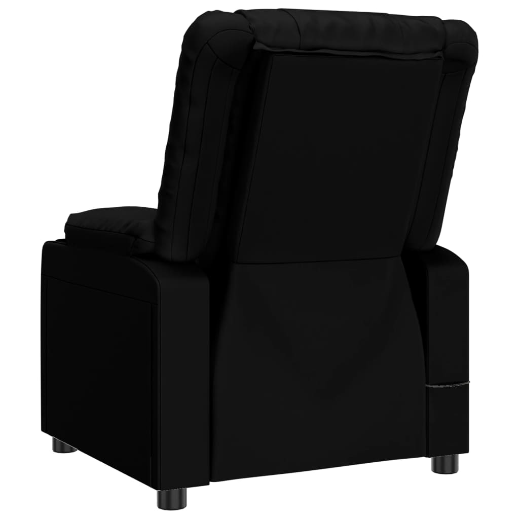 vidaXL Fauteuil elektrisch verstelbaar kunstleer zwart