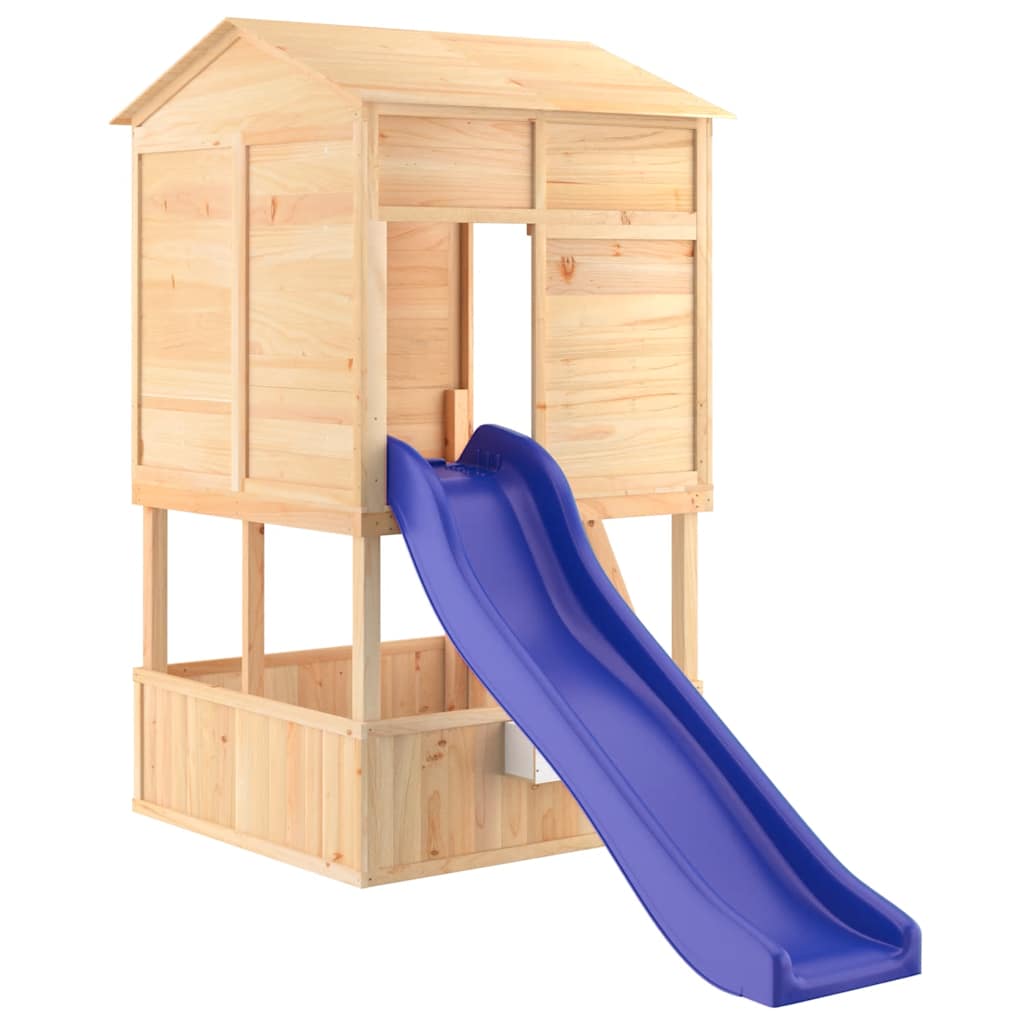 vidaXL Solid Spruce Wood Playhouse