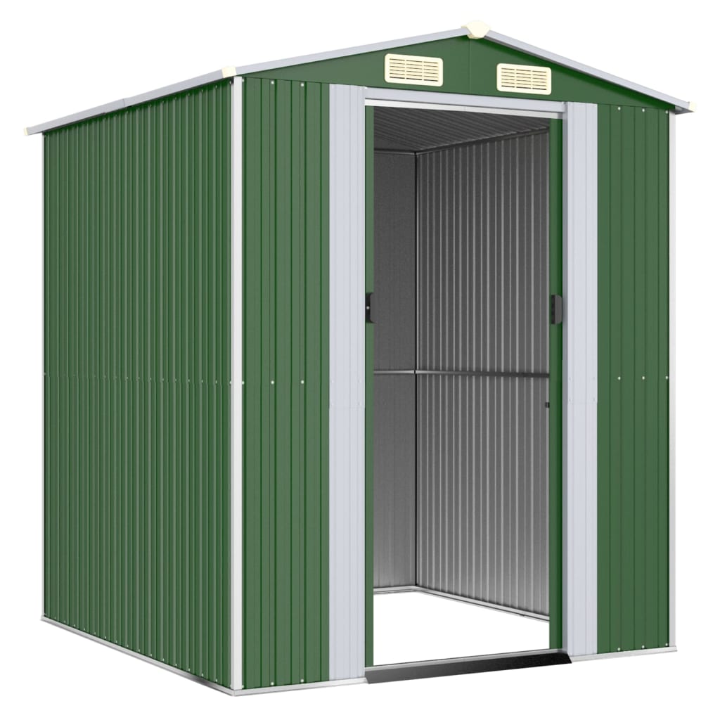 vidaXL Tuinschuur 192x191x223 cm gegalvaniseerd staal groen