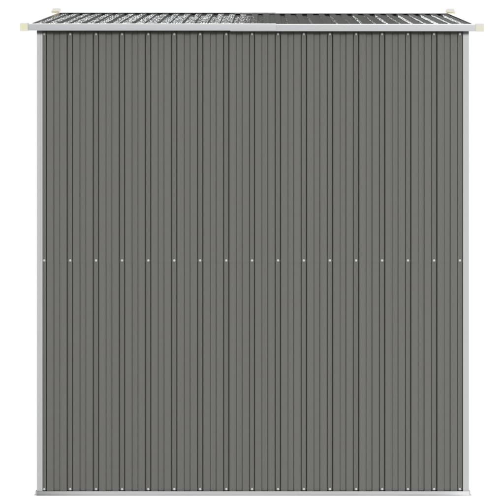 vidaXL Tuinschuur 192x191x223 cm gegalvaniseerd staal lichtgrijs