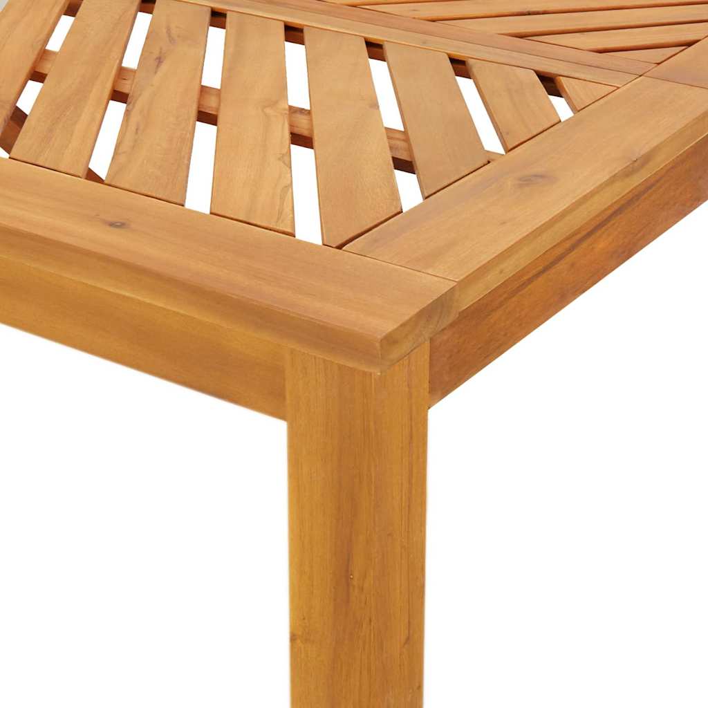 vidaXL Tuin Eettafel Set 3 pcs Bruin Massief Acacia Hout