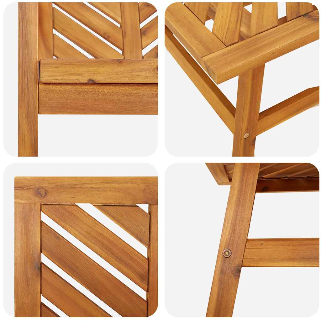 vidaXL Tuin loungeset 4 pcs Bruin Massief Acacia Hout