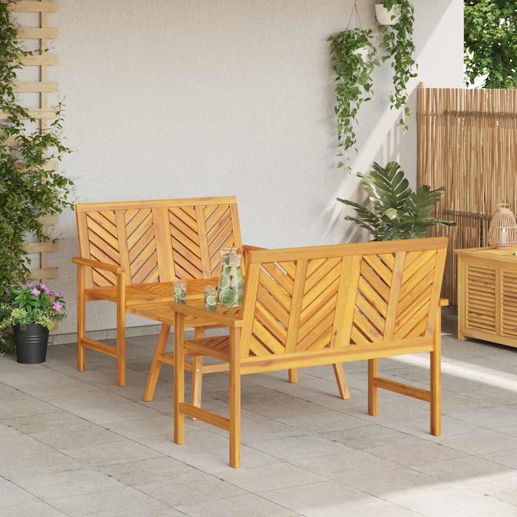 vidaXL Tuin loungeset 4 pcs Bruin Massief Acacia Hout