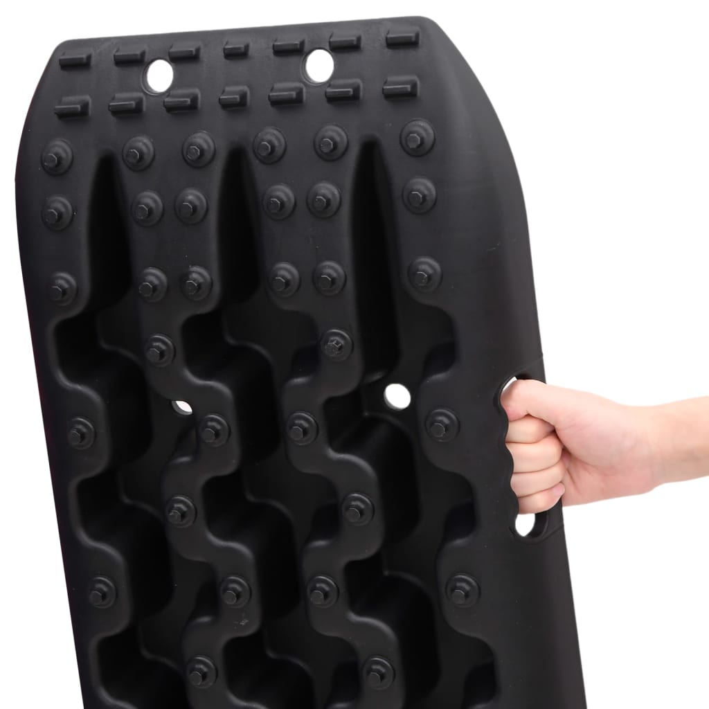 vidaXL Gripplaten 2 st 106x30,5x7 cm nylon zwart