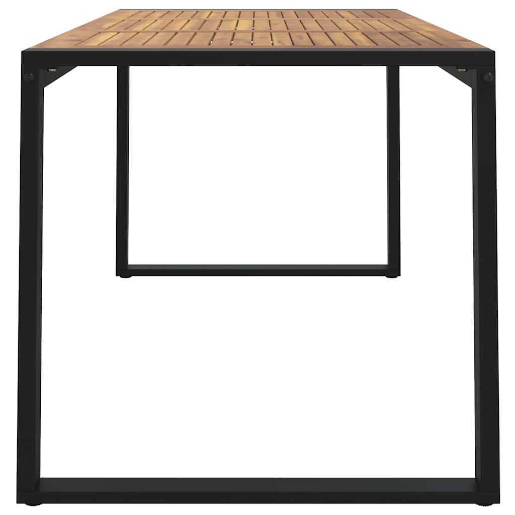 vidaXL Tuintafel met U-vormige poten 140x80x75 cm massief acaciahout