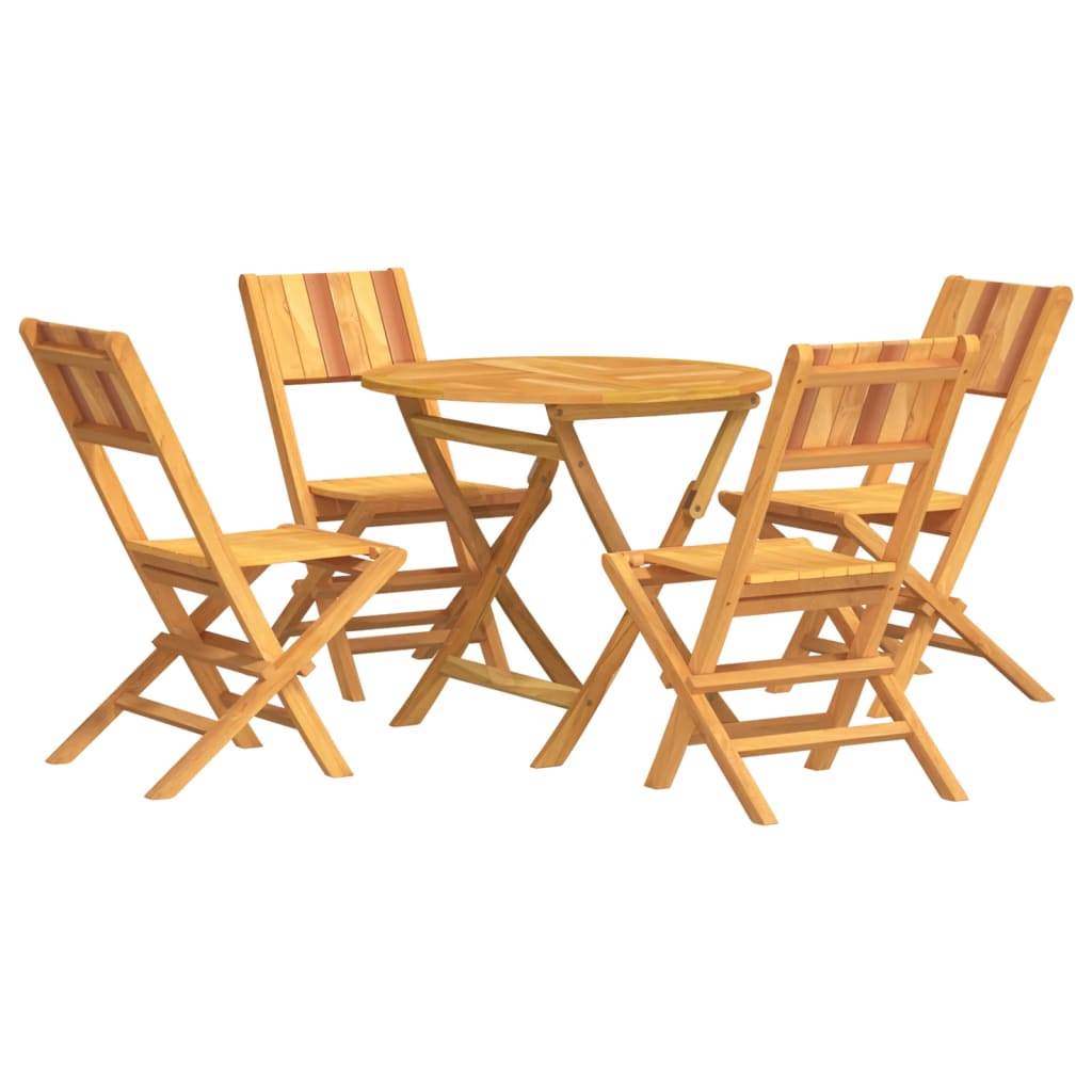 vidaXL 5-piece Garden Dining Set Solid Teak Wood
