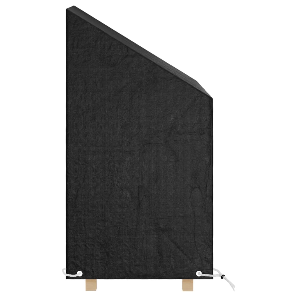 vidaXL Tuinstoelhoezen 2 st met 8 oogjes 65x65x80/120 cm polyetheen