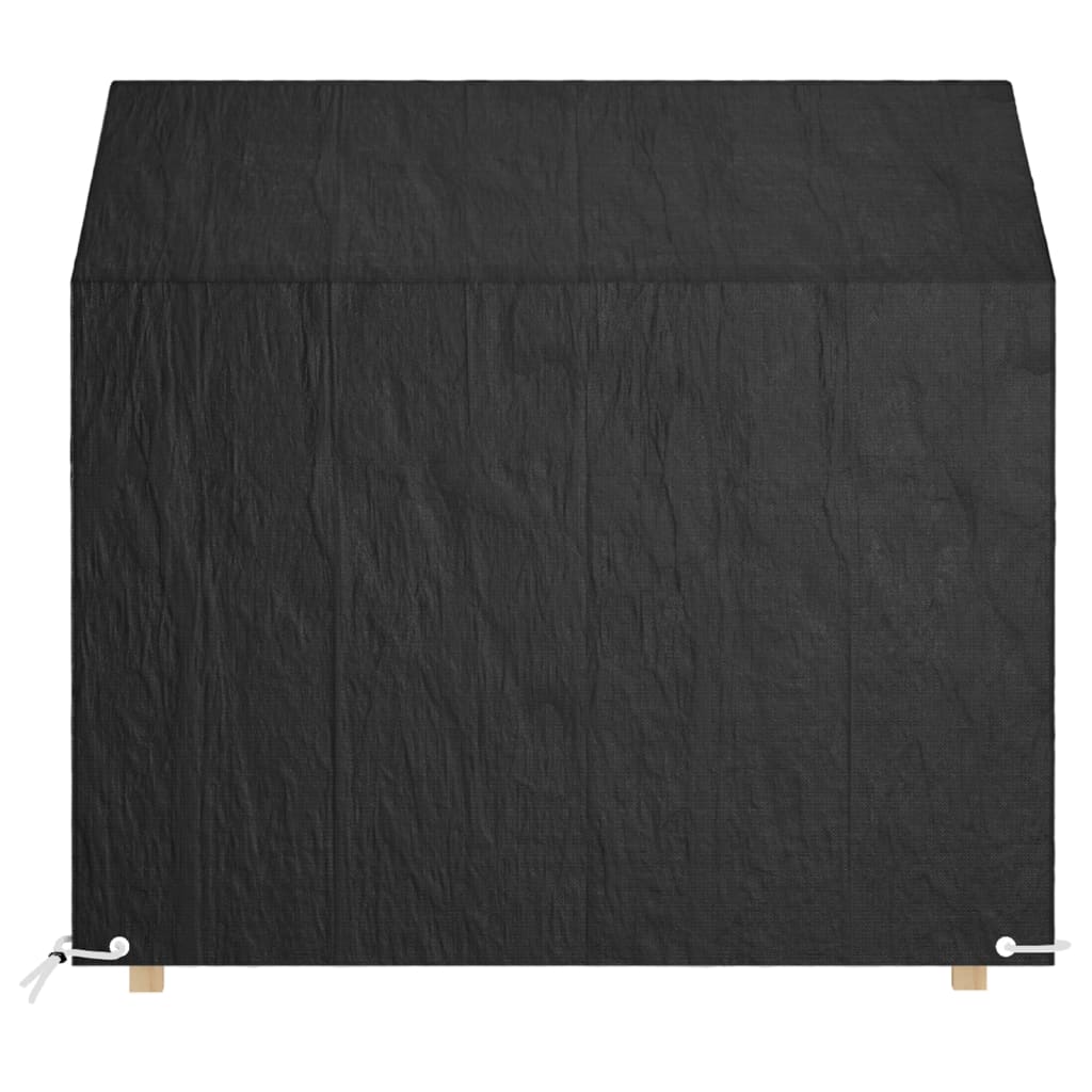vidaXL Tuinbankhoezen 2 st 8 oogjes 130x70x70/88 cm polyetheen
