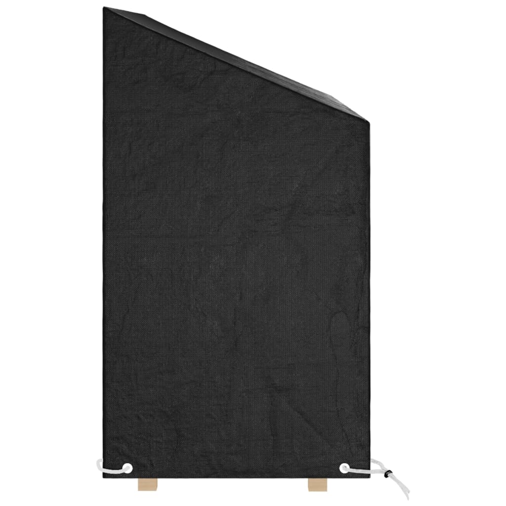 vidaXL Tuinbankhoezen 2 st 8 oogjes 130x70x70/88 cm polyetheen