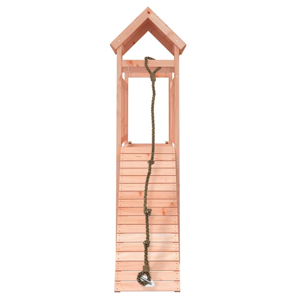 vidaXL Playhouse with Climbing Wall Solid Pine Wood