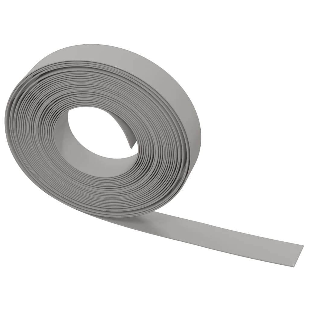 vidaXL Garden Edging 10 m 10 cm Polyethylene Grey