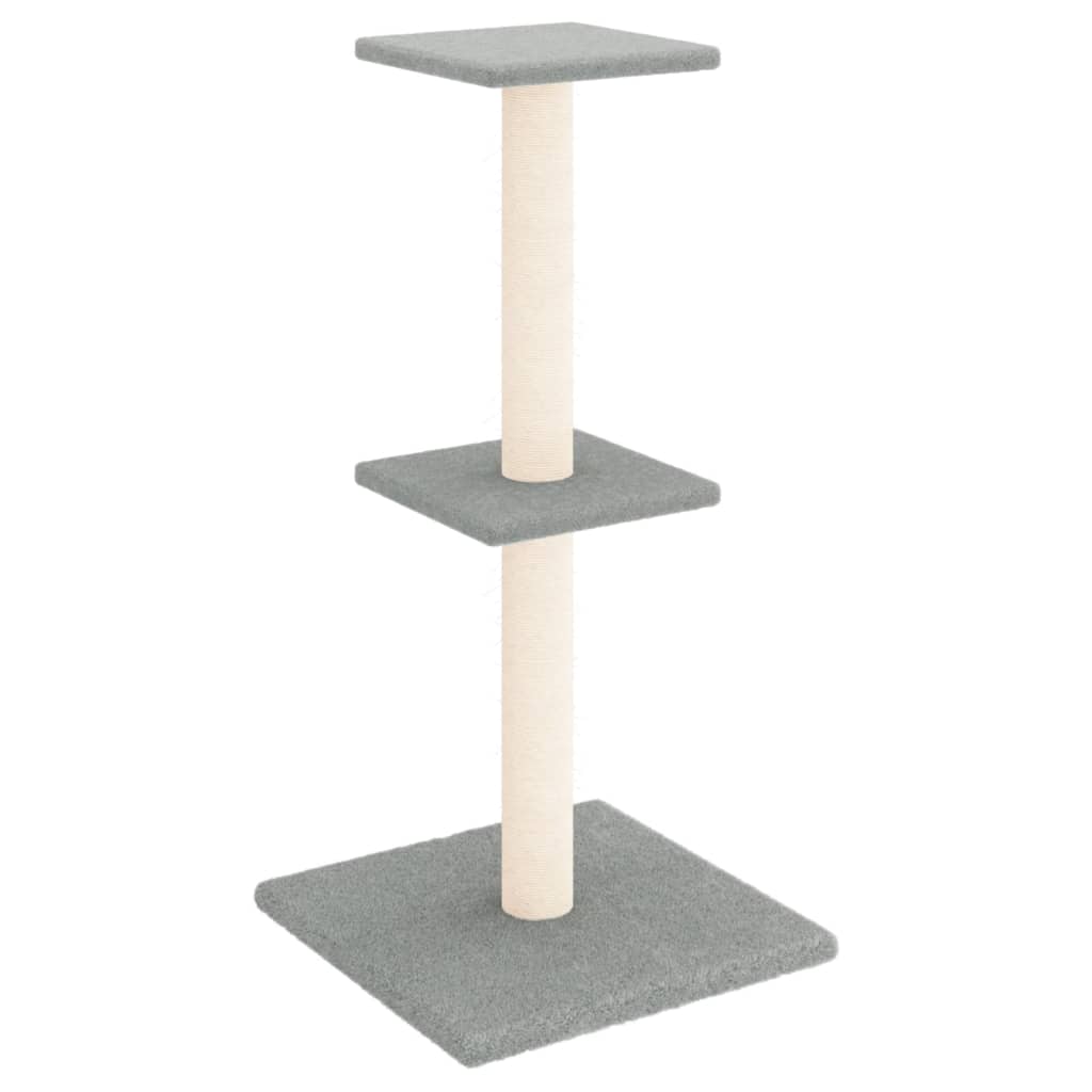 vidaXL Cat Tree with Sisal Scratching Posts 73 cm Cream