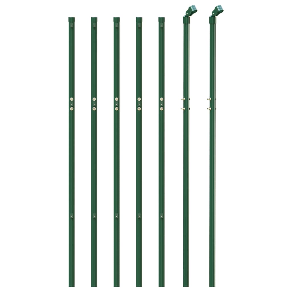 vidaXL Wire Mesh Fence 0.8x10 m Green